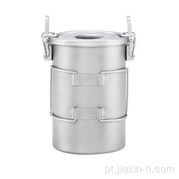 Conjunto de panela multifuncional de titânio 900ml para cozinhar